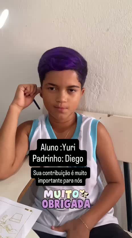 Yuri → padrinho Diego