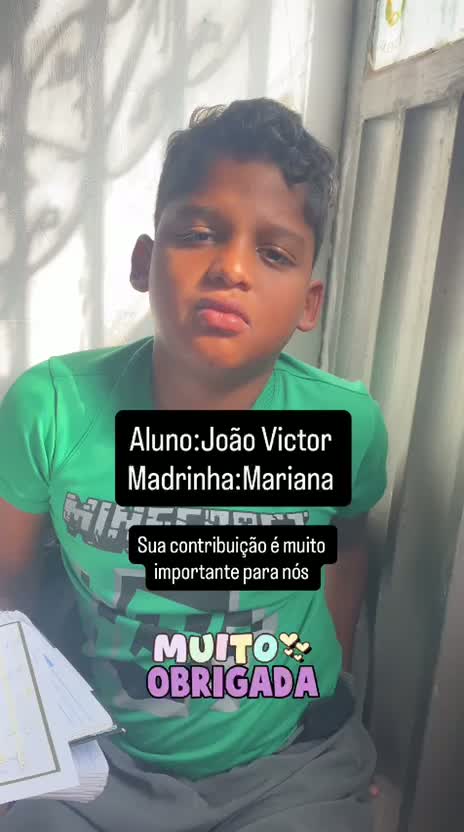 João Victor → madrinha Mariana